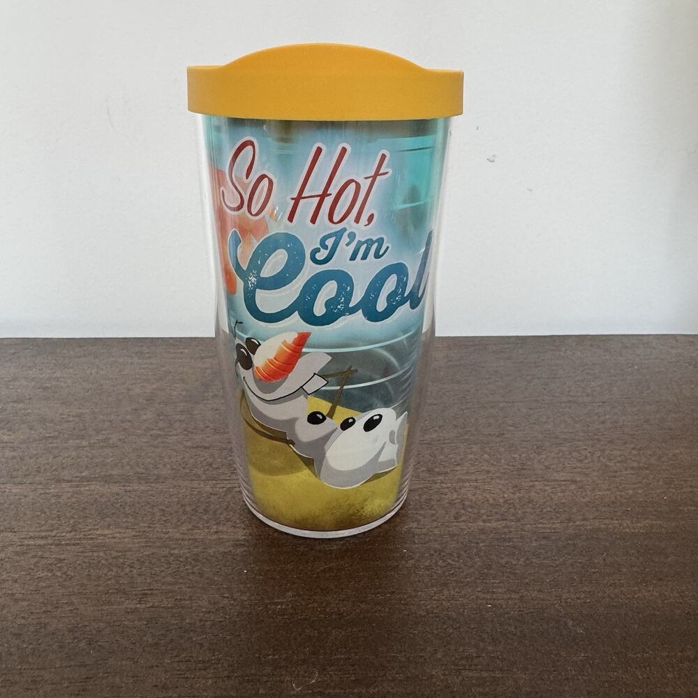 Tervis Tumbler Frozen Olaf "So Hot I'm Cool" Disney Insulated Cup with Lid 16 Oz